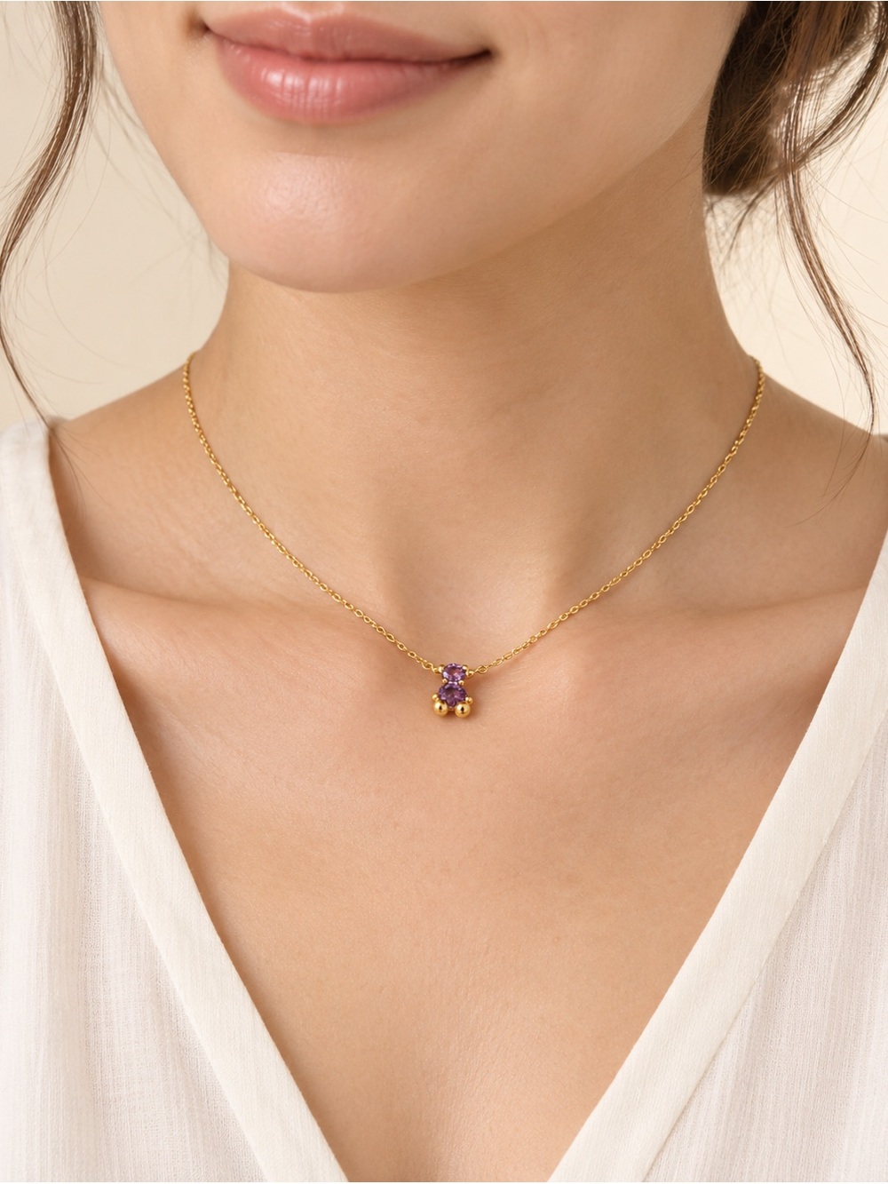 Necklace tiny bear lgg sterling silver 925 vermeil